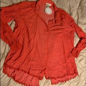Peachy/orange umgee xl top  NWT